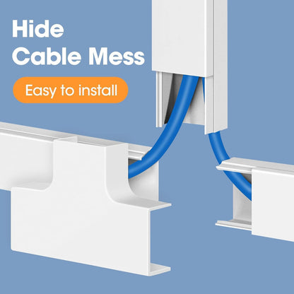 included 6 couplings, 2 l-elbows, and 1 t-fitting for corner and junction routing