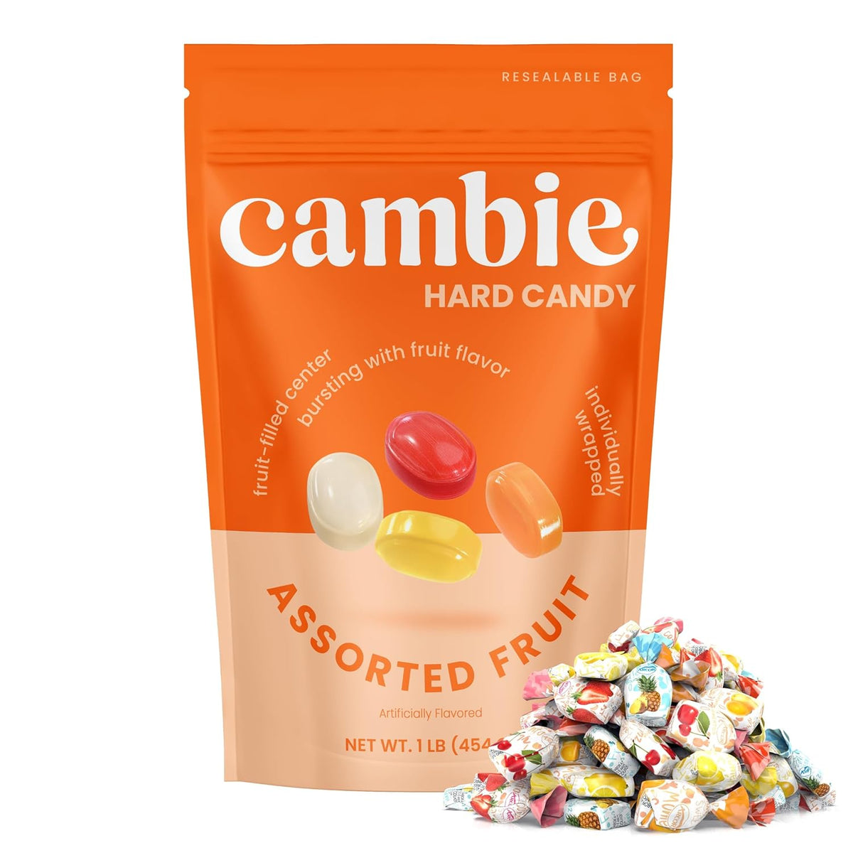 individually wrapped hard candy pieces for hygiene and easy sharing