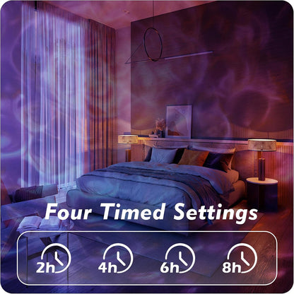 ip65-rated projector body and ip44-rated power adapter for outdoor weather resistance