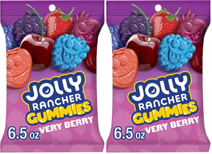JOLLY RANCHER Gummies Assorted Fruit Flavored Candy Bag – Pantry Staple for Playdates, Playroom Snacks, and Family Movie Nights