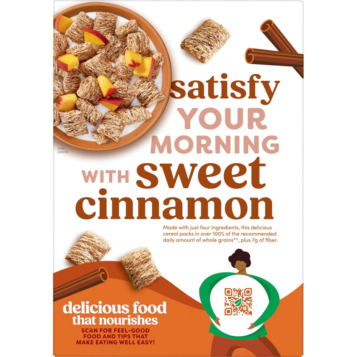 Kashi Cinnamon Harvest Whole Grain Cereal – Simple Vegan Breakfast for Uncluttered Kitchens, 18oz