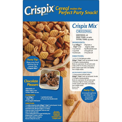 Kellogg's Crispix Cereal – Late-Night Study Snack for the Dorm Room, Parve Kosher Cereal