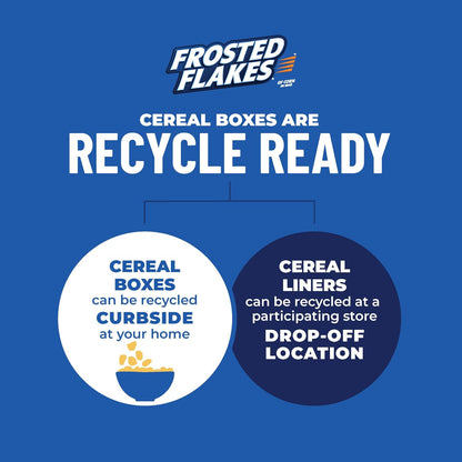 Kellogg's Frosted Flakes Reduced Sugar Cereal, Nostalgic Sweet Cereal Alternative for Late-Night Snack Cravings and Self-Care