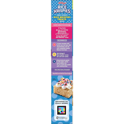 Kellogg's Rice Krispies Cereal – No-Cholesterol Ready-to-Eat Cereal for Nourishing Daily Routines, 24oz x 2