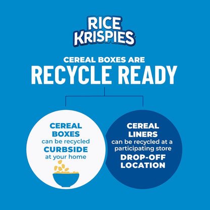Kellogg's Rice Krispies Cereal – Pantry Staple for the Family Kitchen, 24oz x 2 Bulk Pack for Big Households