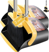 Yofalo Self-Cleaning Broom and Dustpan – Beautiful, Functional Sweeping Set for Open-Concept Home Decor