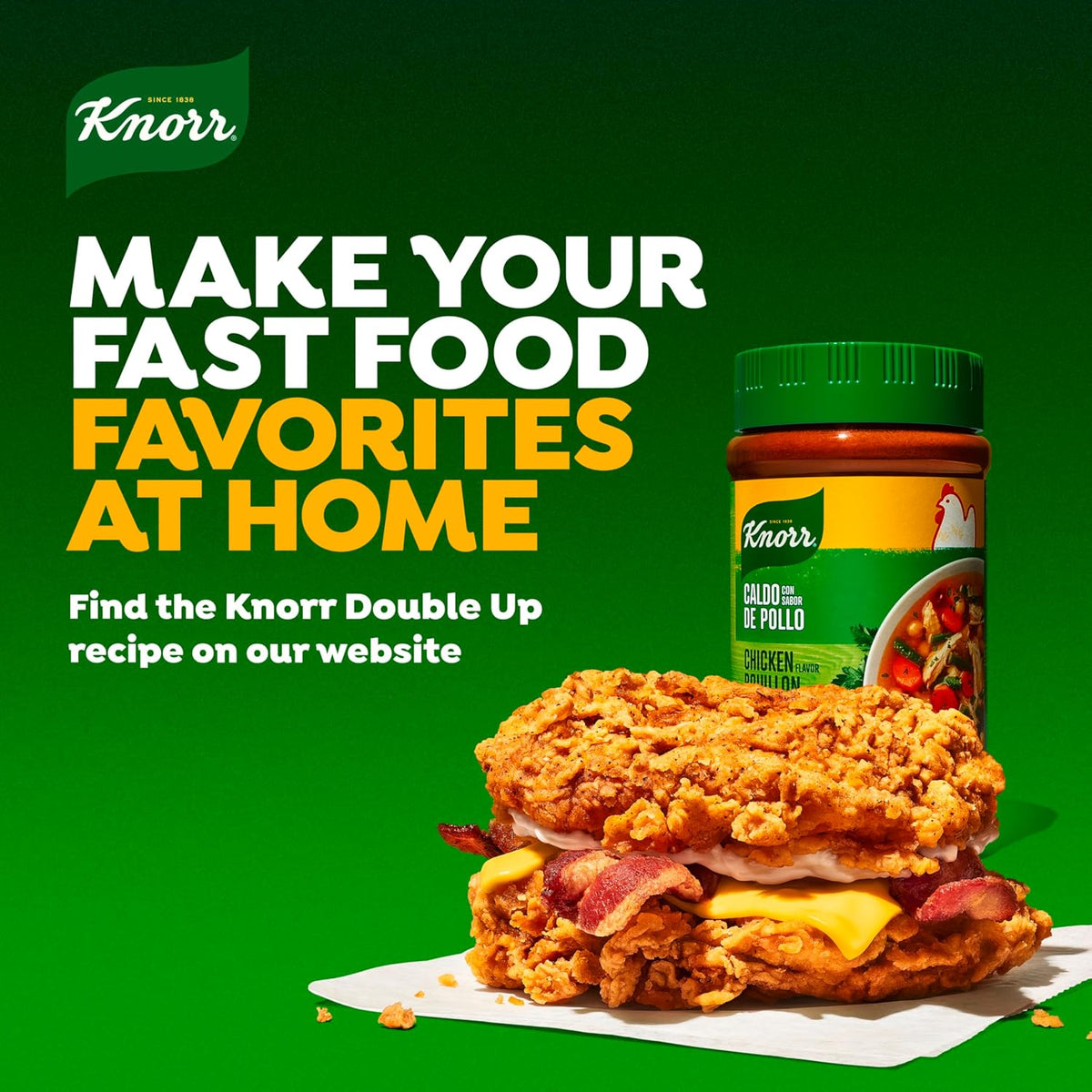 Knorr Granulated Chicken Bouillon 7.9 oz – All-in-One Seasoning for a Streamlined Pantry