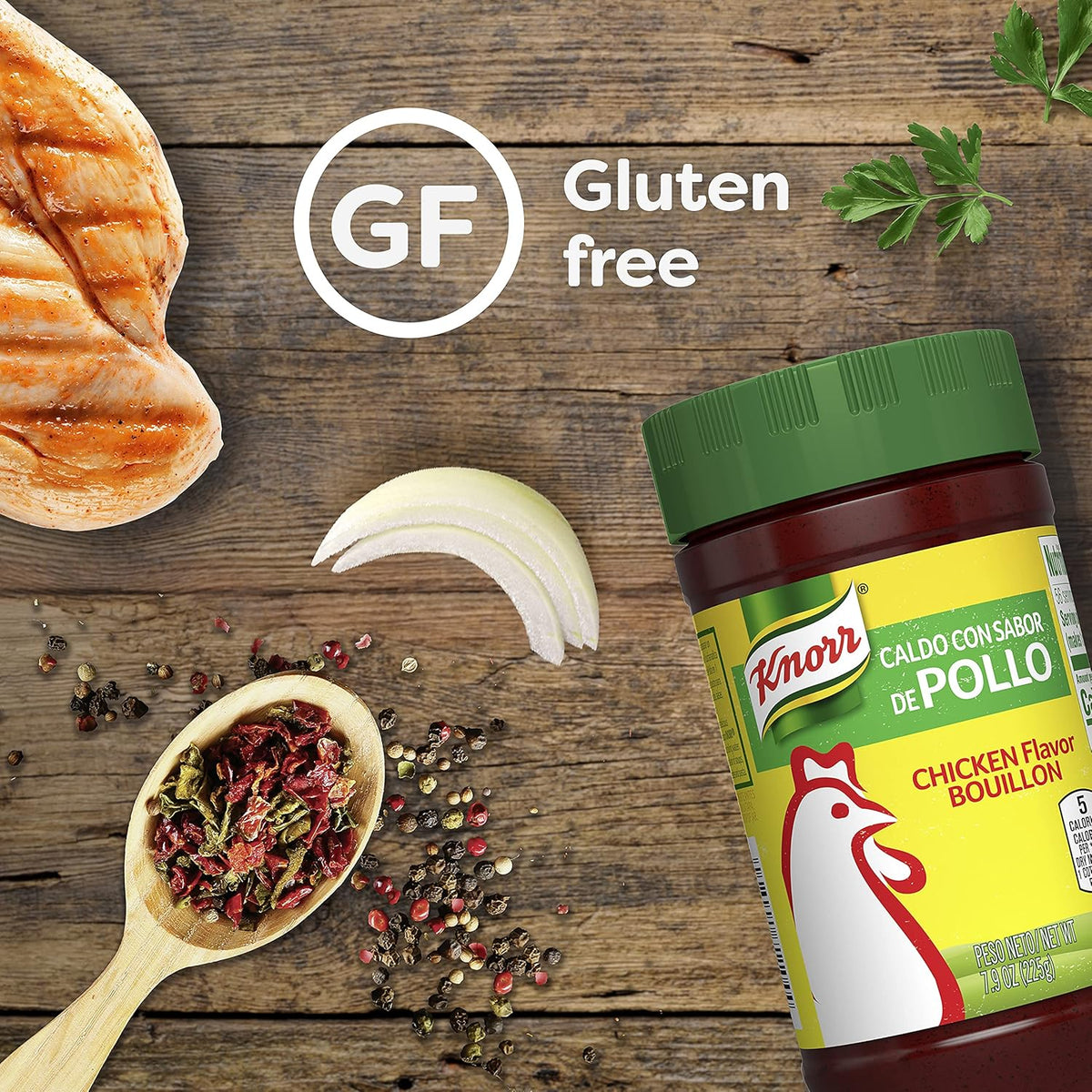 Knorr Granulated Chicken Bouillon 7.9 oz – All-in-One Seasoning for a Streamlined Pantry