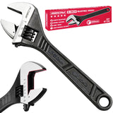 WORKPRO Adjustable Wrench Set with Black Oxide Finish – Corrosion-Resistant Tool for Damp Basements and Wet Job Sites