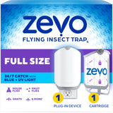 Zevo Flying Insect Trap – Flameless Fruit Fly and Gnat Control for Homes with Kids and Pets