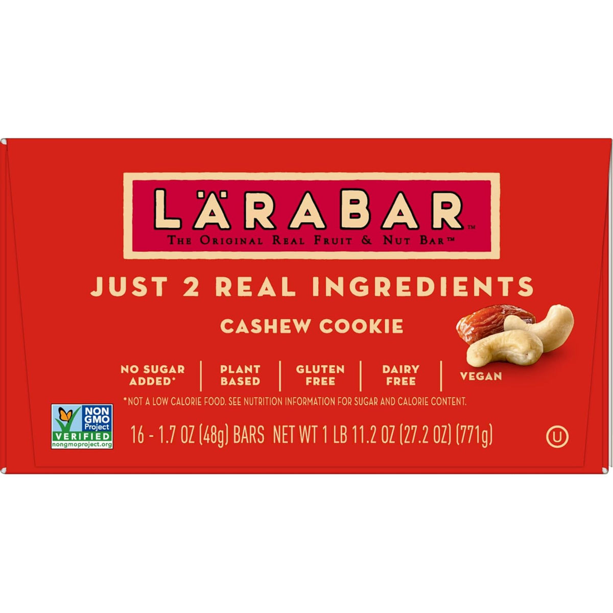 Larabar Cashew Cookie Bars – Holiday Gift Box of Whole Food Bars for Active Lifestyles
