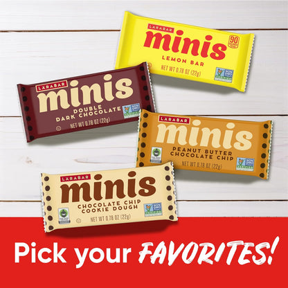 Larabar Minis Vegan Kids Snack Bars – Individually Wrapped After School Treat, 30 Count Variety