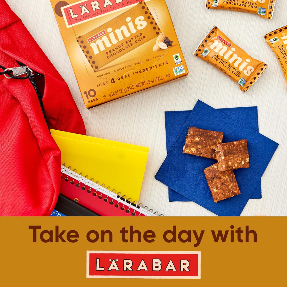 Larabar Minis Vegan Kids Snack Bars – Individually Wrapped After School Treat, 30 Count Variety