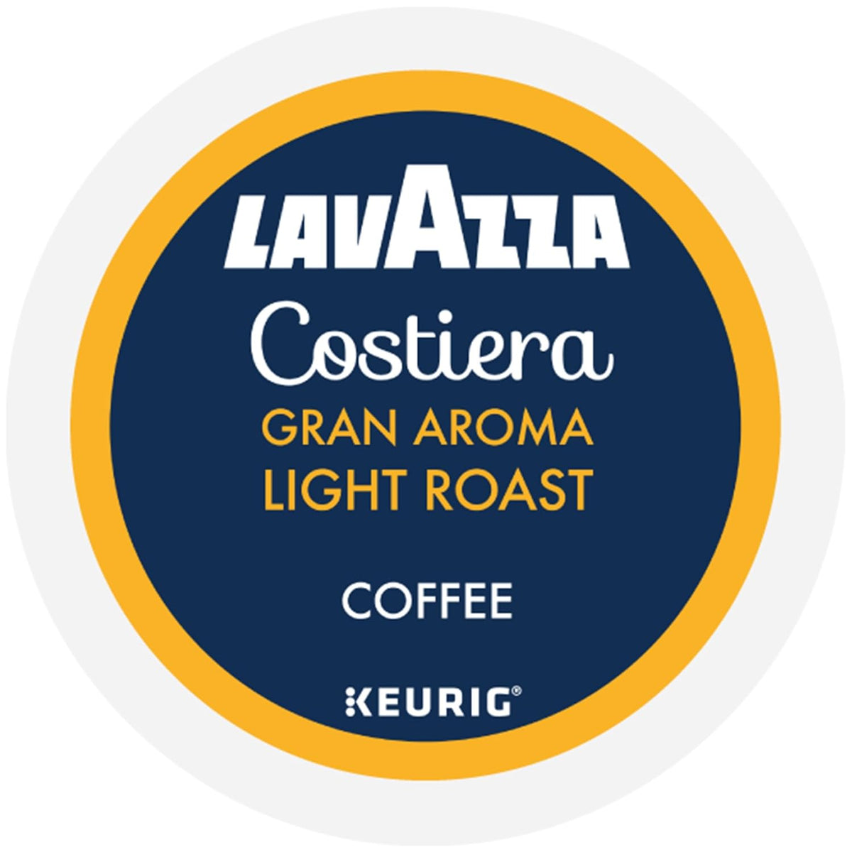 Lavazza Costiera Gran Aroma Keurig Pods in Neutral, Effortless Brewing, 60-Count Light Roast Single-Serve Coffee