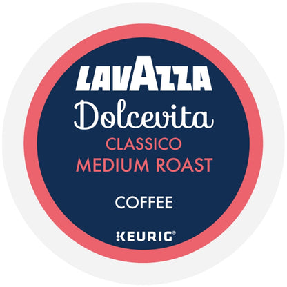 Lavazza Dolcevita Classico Single-Serve Pods – Calm Family Coffee Moment for Shabbat and Holiday Tables, 40-Count Box