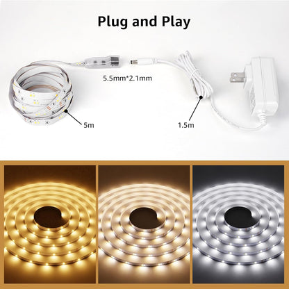 Lepro LED Tunable White Strip Light – Living Room Atmosphere Upgrade, 32.8ft Dimmable Warm White Tape Light