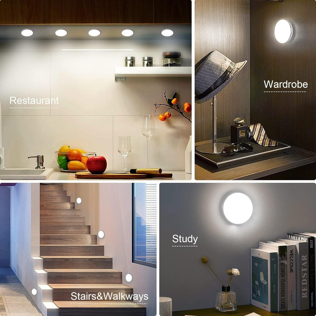 LuminBeam Hallway Glow Light – Decorative Motion Sensor Lighting for Inviting Entryways, Cold White