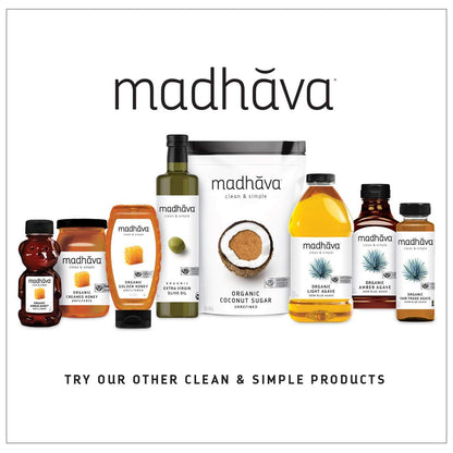 MADHAVA Organic Light Agave – Clean Label Project Tested Sweetener for Verified Purity