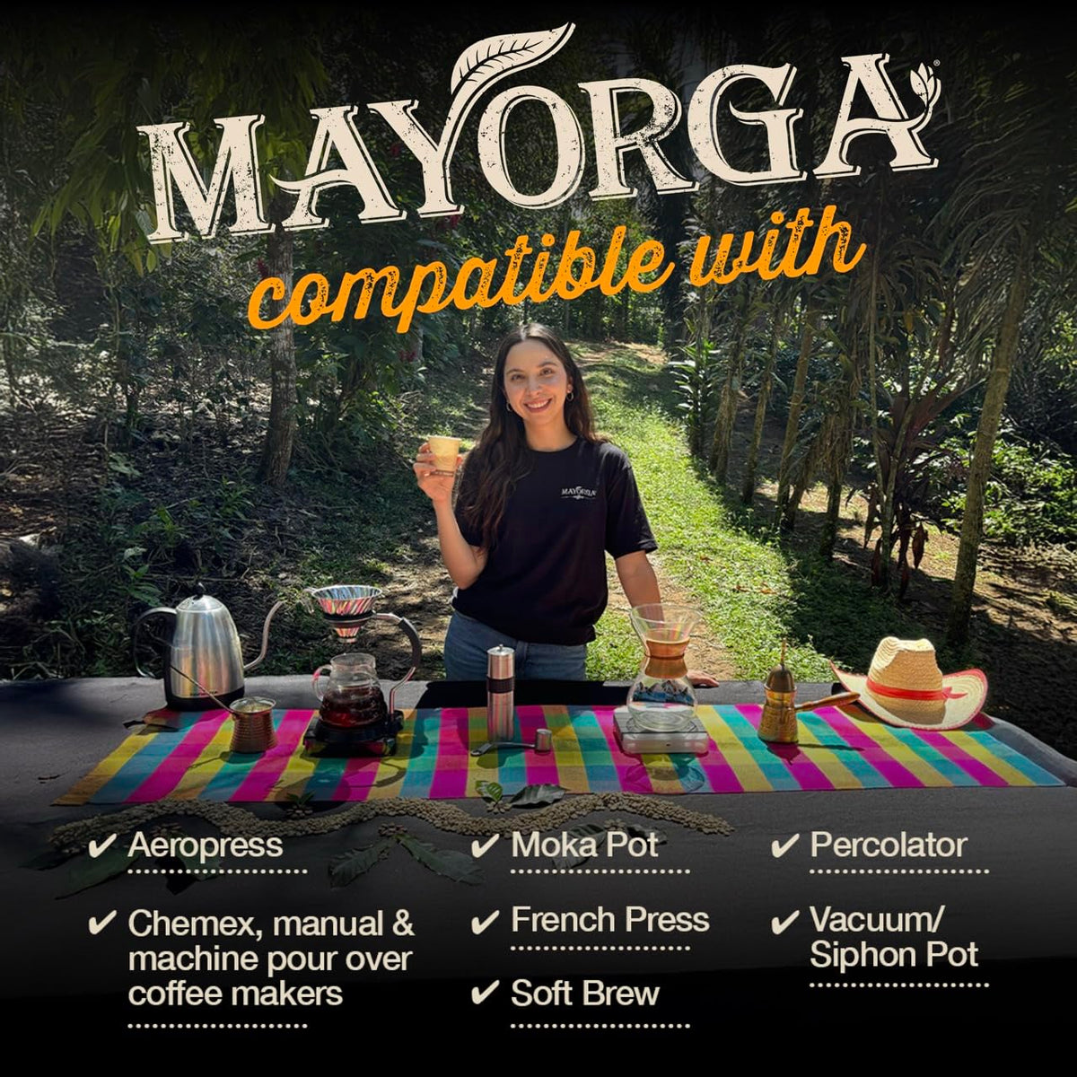 Mayorga Organic Cafe Cubano Whole Bean Coffee 2lb - Low Acid Dark Roast for a Gentle Morning Ritual and Sensitive Stomach