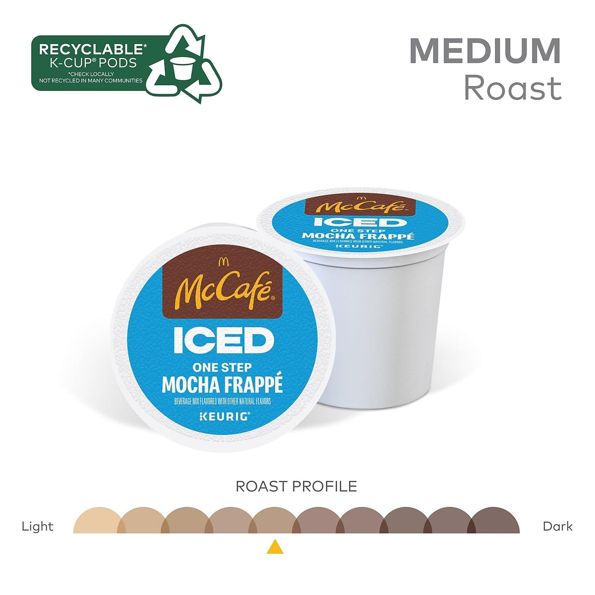 McCafe Iced Frappe K-Cups for Mother's Day Gifting, Café-Style Home Brewing, 20 Count