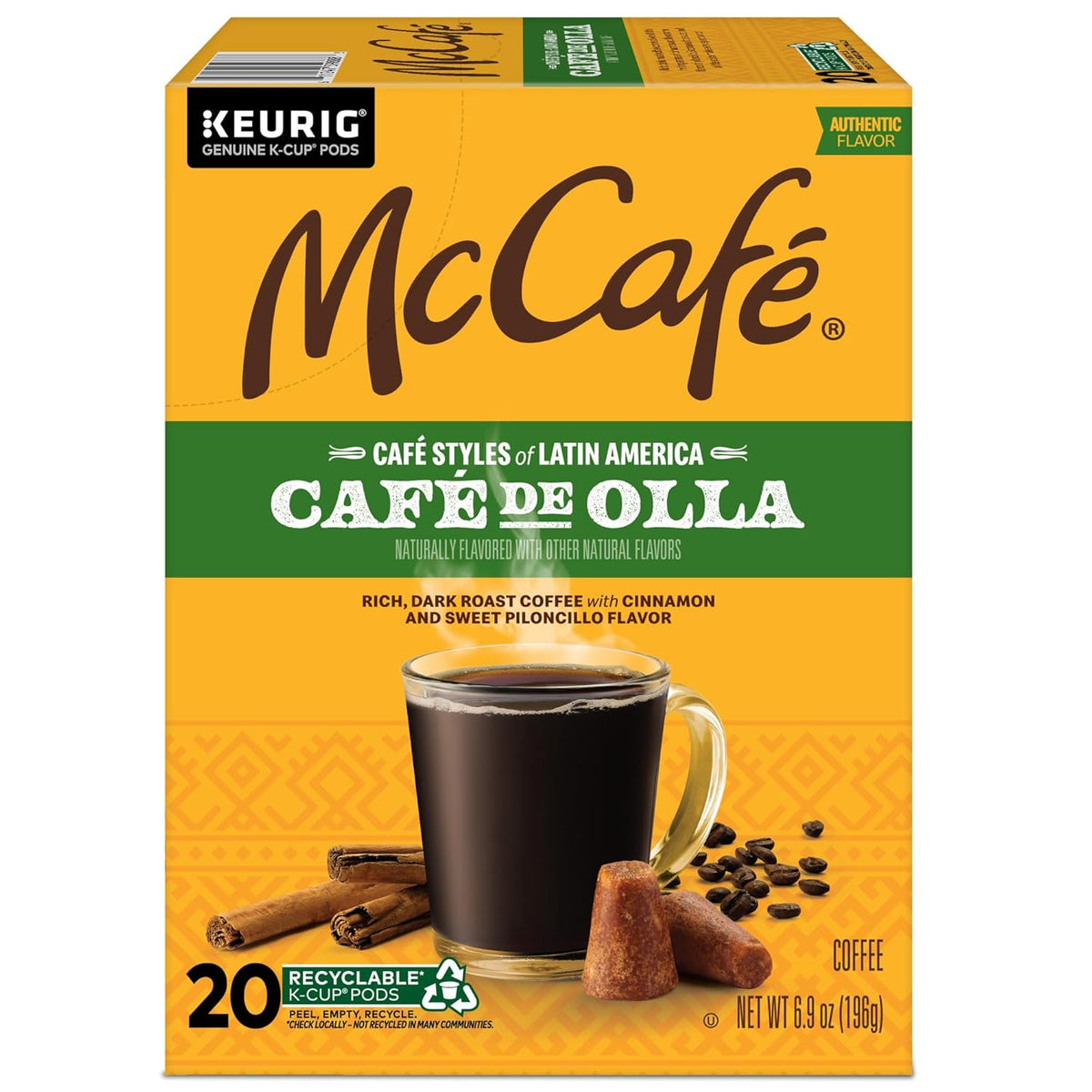 McCafe Latin America Cafe de Olla K-Cups – Small Office Break Room Pantry Staple, Dark Roast
