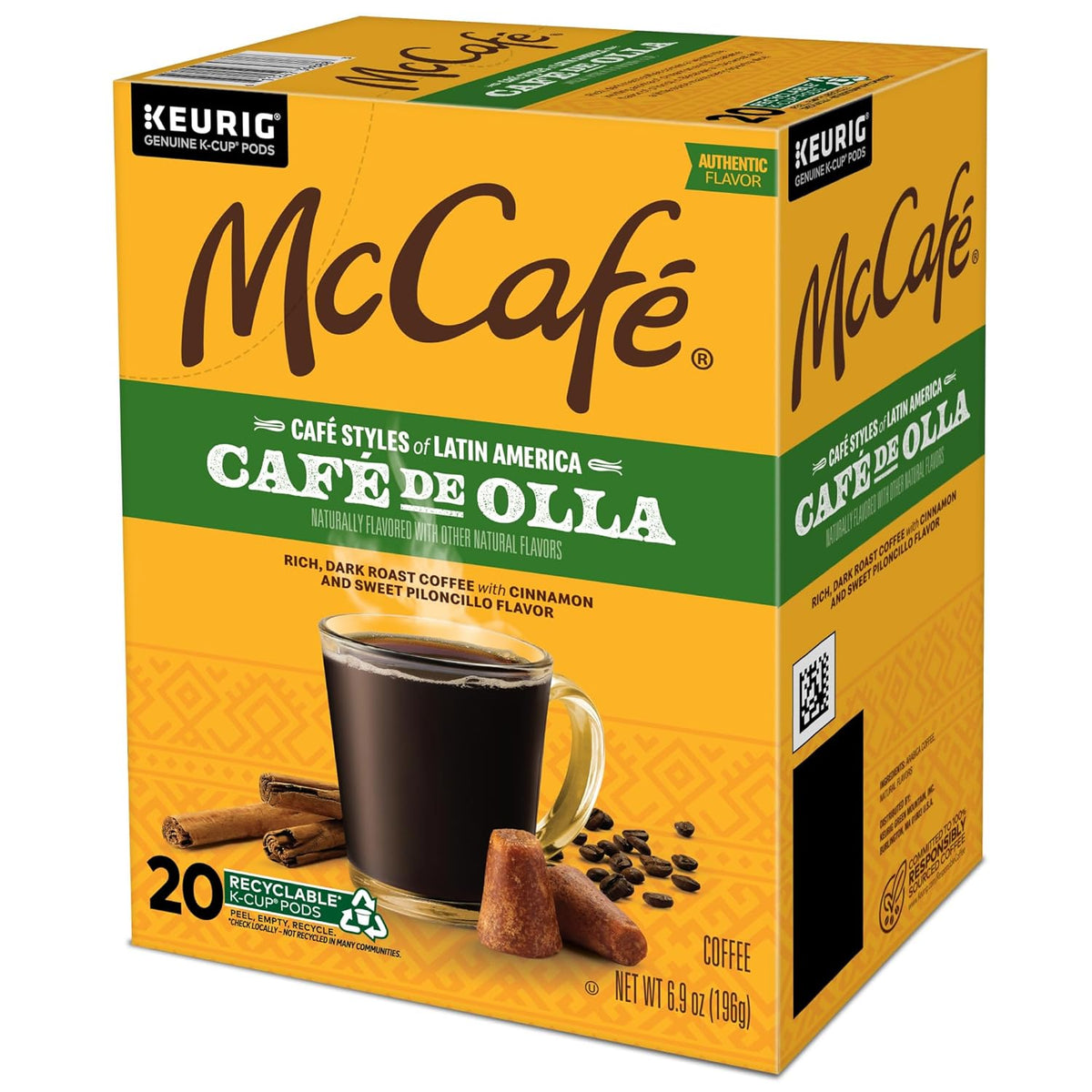 McCafe Latin America Cafe de Olla K-Cups – Small Office Break Room Pantry Staple, Dark Roast