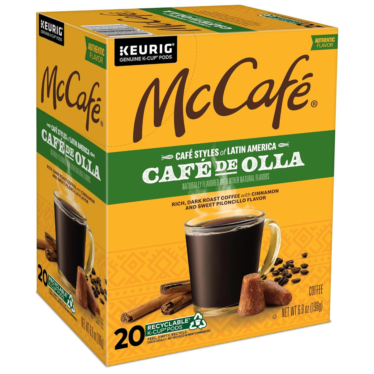 McCafe Latin America Cafe de Olla K-Cups – Small Office Break Room Pantry Staple, Dark Roast