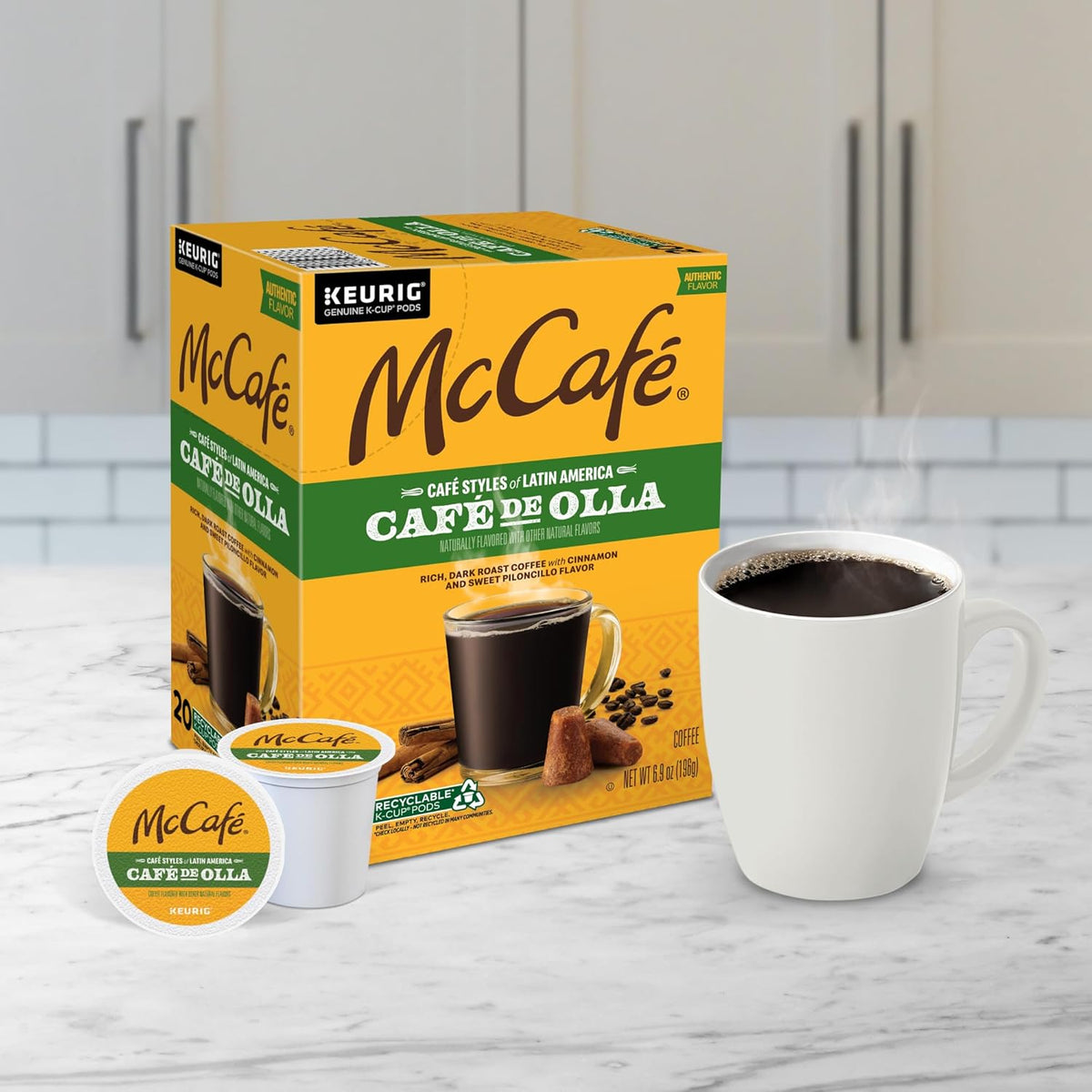 McCafe Latin America Cafe de Olla K-Cups – Small Office Break Room Pantry Staple, Dark Roast