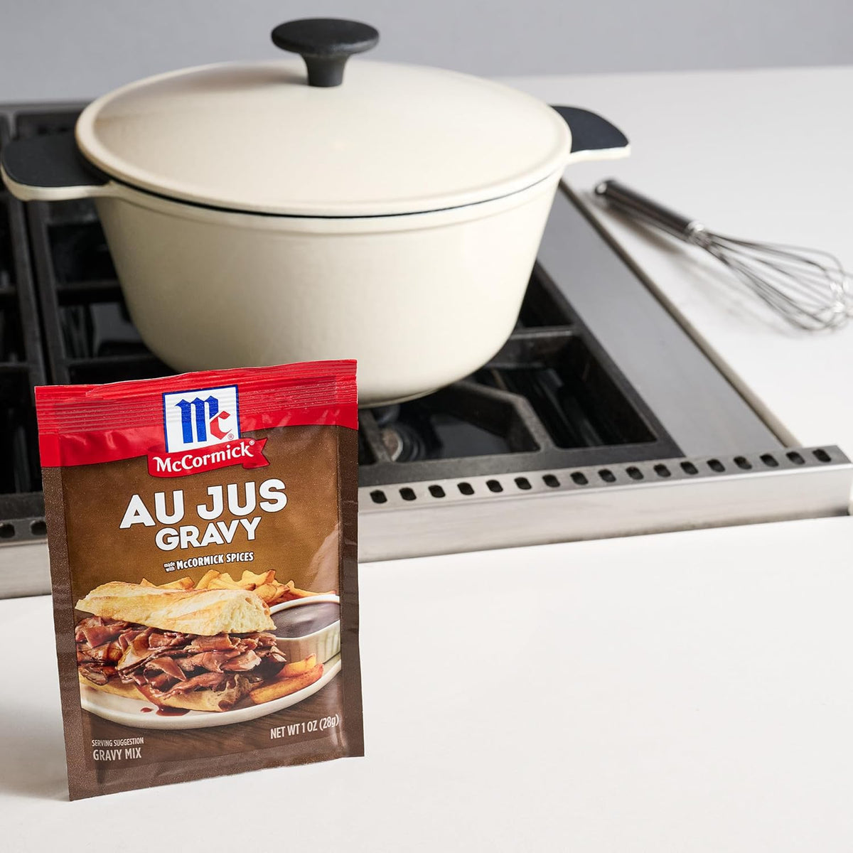 McCormick Au Jus Gravy Mix – Sugar-Conscious Gravy Pack for Health-Aware Home Chefs, Pack of 4