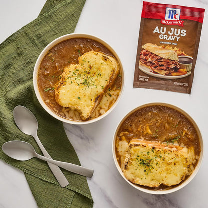 McCormick Au Jus Gravy Mix – Sugar-Conscious Gravy Pack for Health-Aware Home Chefs, Pack of 4