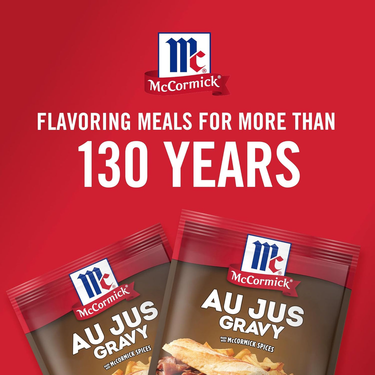 McCormick Au Jus Gravy Mix – Sugar-Conscious Gravy Pack for Health-Aware Home Chefs, Pack of 4