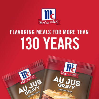 McCormick Au Jus Gravy Mix – Sugar-Conscious Gravy Pack for Health-Aware Home Chefs, Pack of 4
