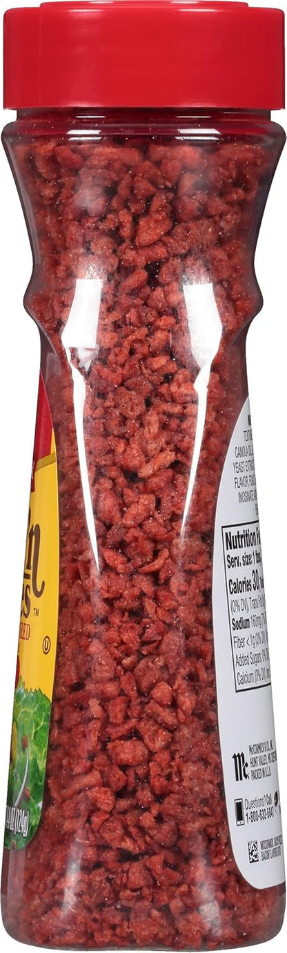 McCormick Bac'n Pieces Bacon Flavored Bits for Portable Picnic and Cookout Toppings, 4.4 oz