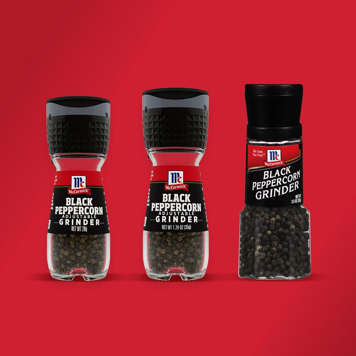 McCormick Black Peppercorn Grinder – Backyard Grill Station Essential, Fresh Pepper for Steaks and Burgers