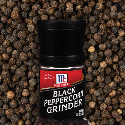 McCormick Black Peppercorn Grinder – Backyard Grill Station Essential, Fresh Pepper for Steaks and Burgers