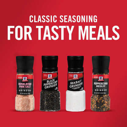 McCormick Black Peppercorn Grinder – Backyard Grill Station Essential, Fresh Pepper for Steaks and Burgers