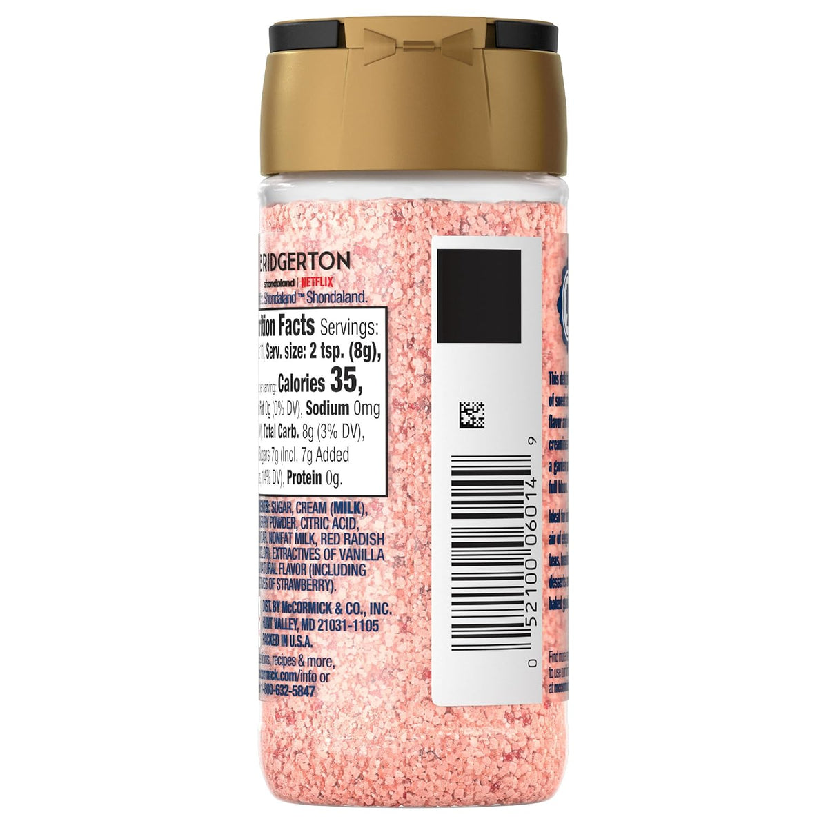 McCormick Bridgerton Finishing Sugar – Premium Garden Party Garnish for High-End Desserts and Signature Cocktails