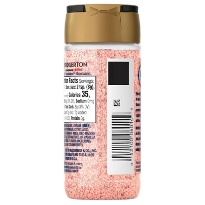 McCormick Bridgerton Finishing Sugar – Premium Garden Party Garnish for High-End Desserts and Signature Cocktails