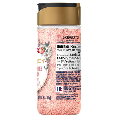 McCormick Bridgerton Finishing Sugar – Premium Garden Party Garnish for High-End Desserts and Signature Cocktails
