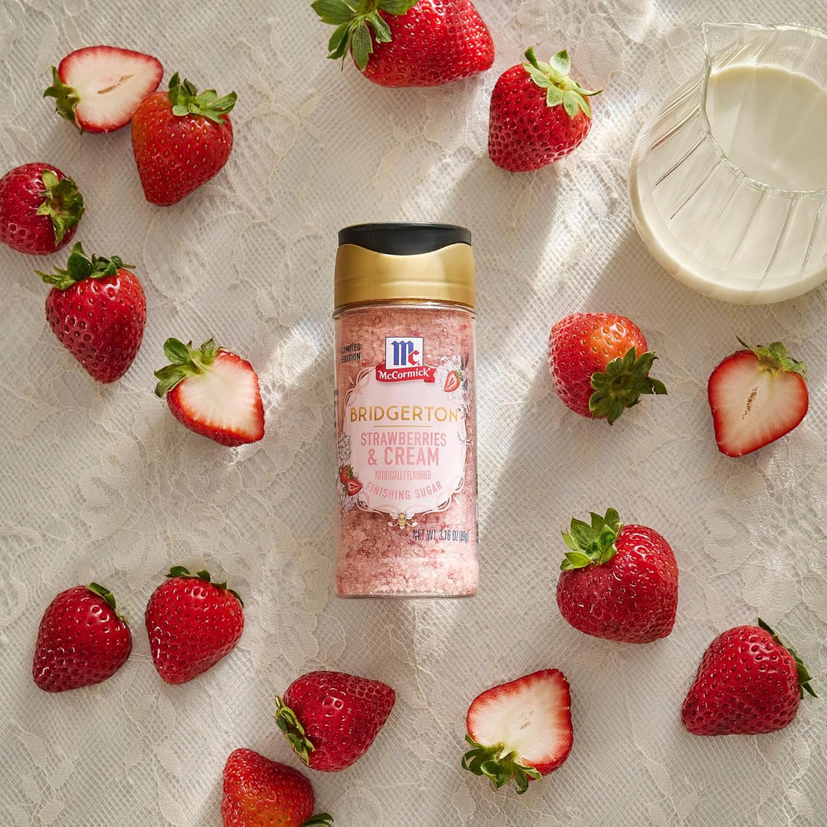 McCormick Bridgerton Finishing Sugar – Premium Garden Party Garnish for High-End Desserts and Signature Cocktails