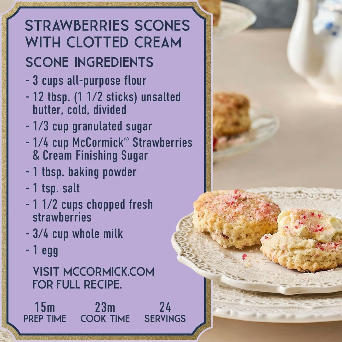 McCormick Bridgerton Finishing Sugar – Premium Garden Party Garnish for High-End Desserts and Signature Cocktails