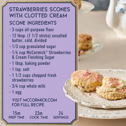 McCormick Bridgerton Finishing Sugar – Premium Garden Party Garnish for High-End Desserts and Signature Cocktails