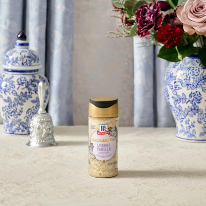 McCormick Bridgerton Finishing Sugar – Premium Lavender Vanilla Crystal Sugar for Elevated Cocktails and Dessert Plating
