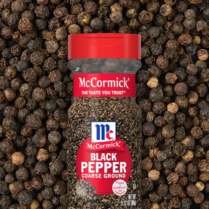 McCormick Coarse Ground Black Pepper – Streamlined FlavorSealed Bottle for Simple, Refined Home Cooking