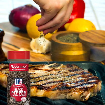 McCormick Coarse Ground Black Pepper – Streamlined FlavorSealed Bottle for Simple, Refined Home Cooking