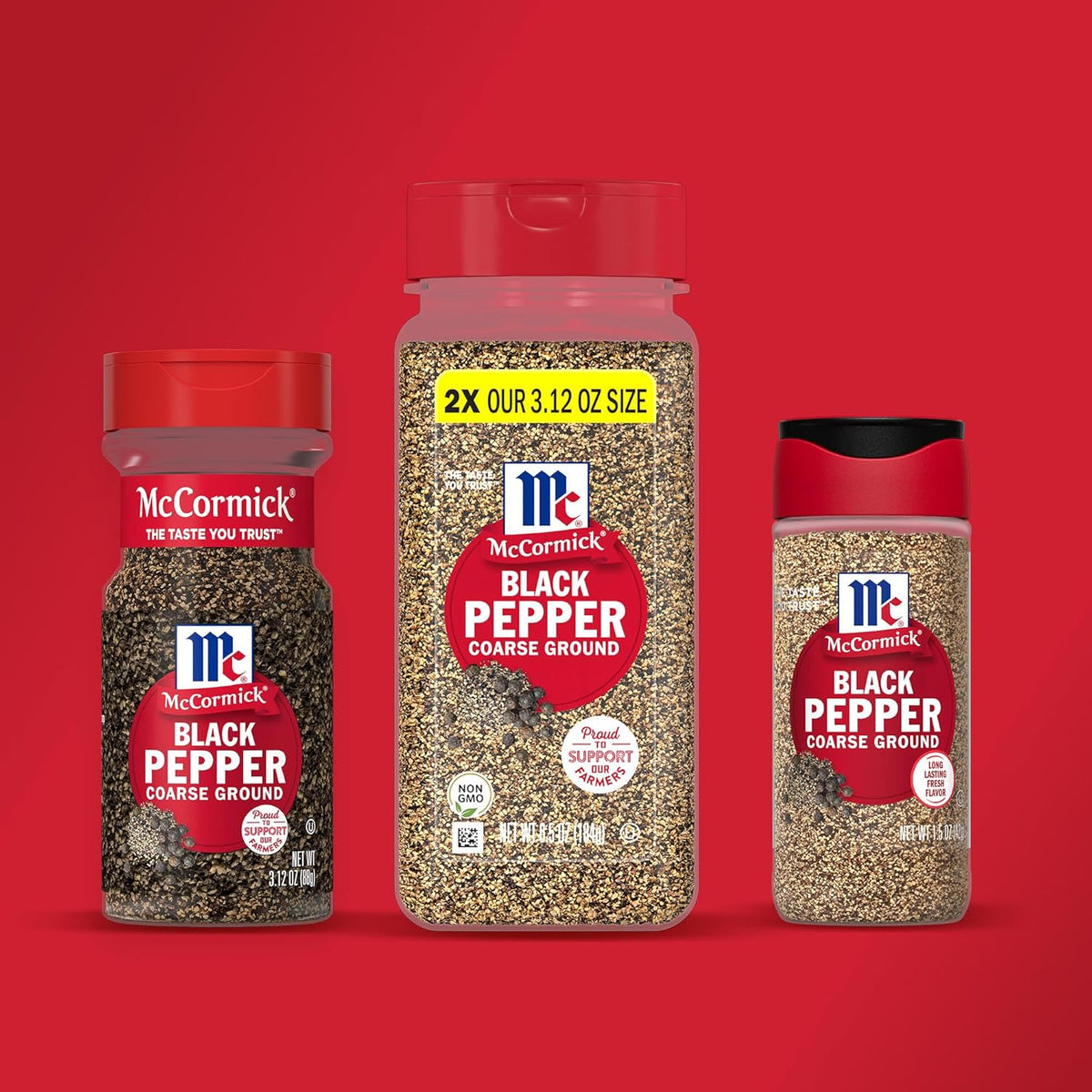 McCormick Coarse Ground Black Pepper – Streamlined FlavorSealed Bottle for Simple, Refined Home Cooking