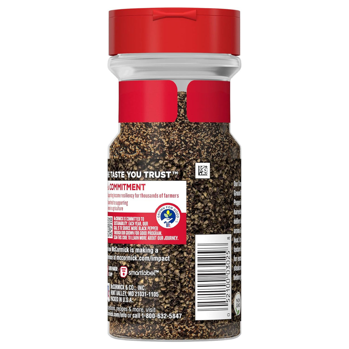 McCormick Coarse Ground Black Pepper – Streamlined FlavorSealed Bottle for Simple, Refined Home Cooking