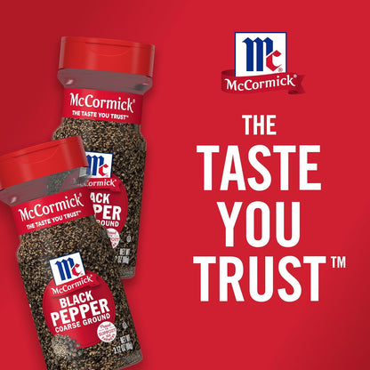McCormick Coarse Ground Black Pepper – Streamlined FlavorSealed Bottle for Simple, Refined Home Cooking