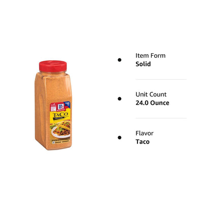 McCormick Culinary Taco Seasoning Mix 24 oz – Premium Restaurant-Grade Mexican Spice Blend for Elevated Menu Offerings
