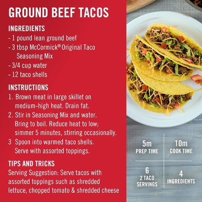 McCormick Culinary Taco Seasoning Mix 24 oz – Premium Restaurant-Grade Mexican Spice Blend for Elevated Menu Offerings